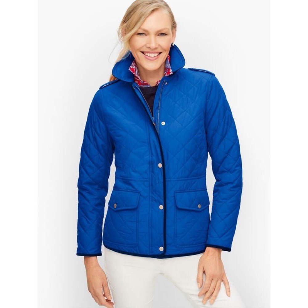 Talbots JACKET QUILTED BARN NEW Blue XS